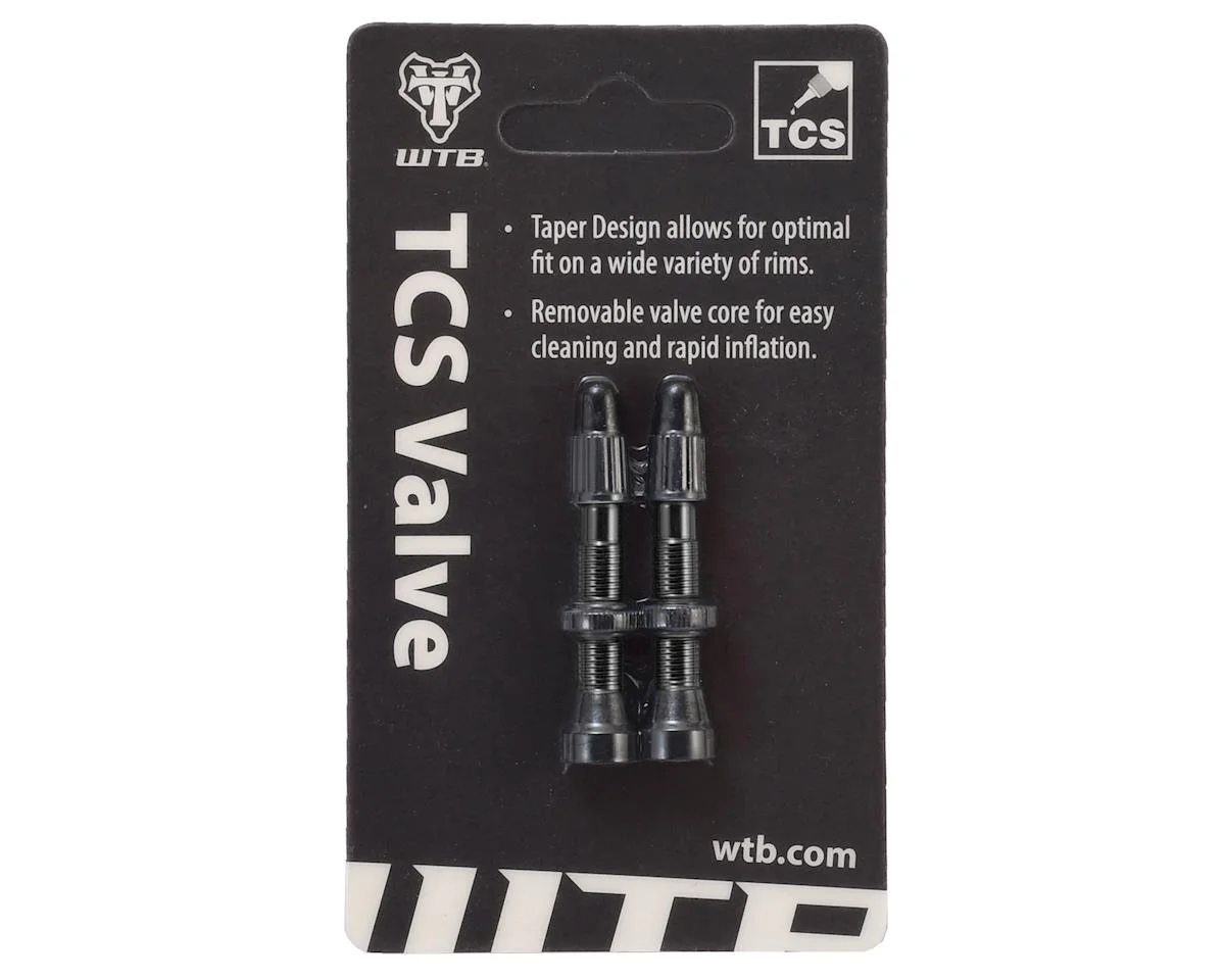 WTB Aluminum TCS Tubeless Valves (Black) (Pair) (34mm)